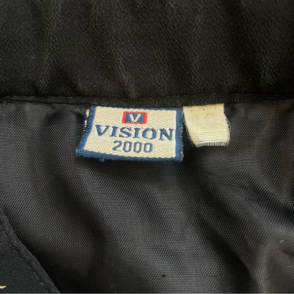 VINTAGE VISION 2000 EMBROIDERED RHINESTONE EMBELLISHED CROPPED CHINESE JACKET - Picture 5 of 5